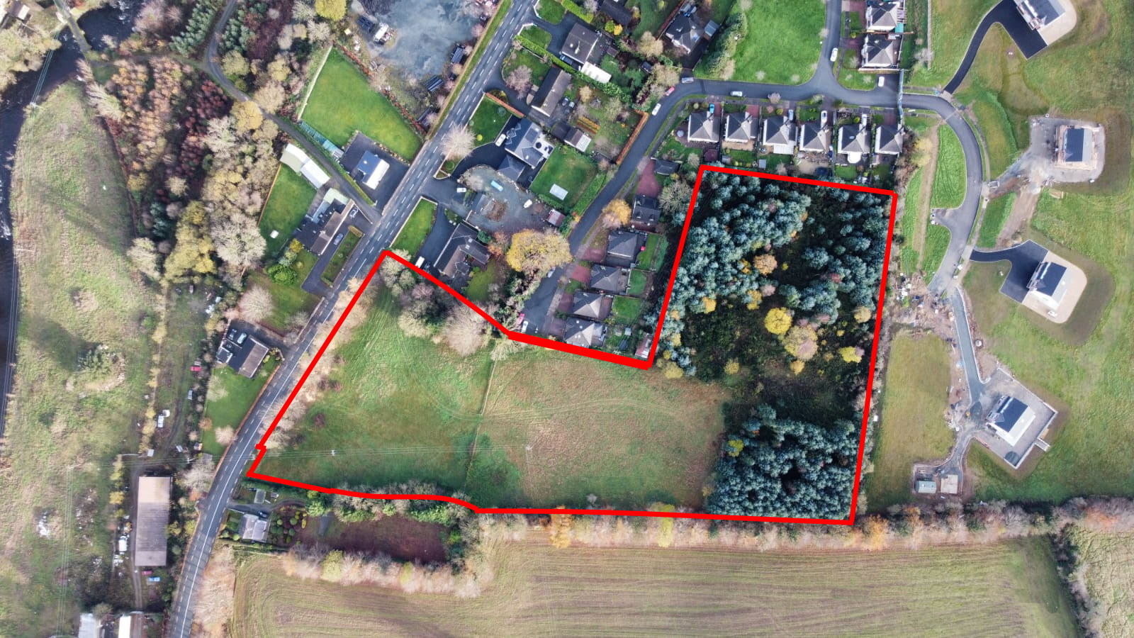 'Prime development land in Aughrim on the market for €350,000'. Wicklow